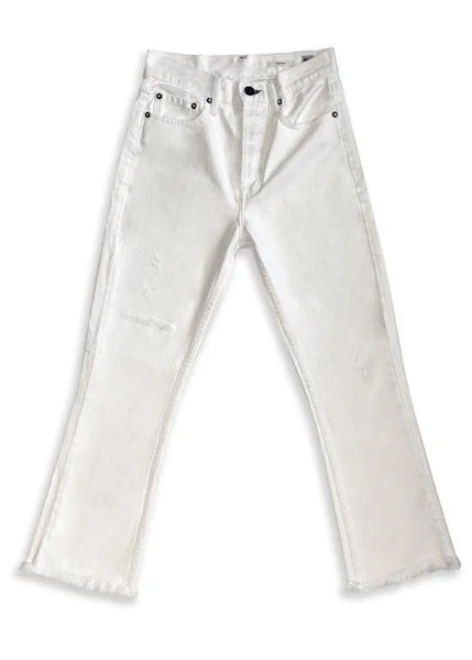 Knitted Design Noend Farrah Kick Flare in White