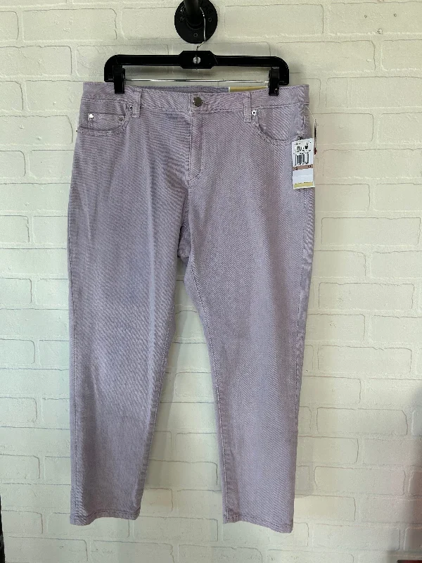 Comfy Layers Purple Jeans Skinny Michael By Michael Kors, Size 12