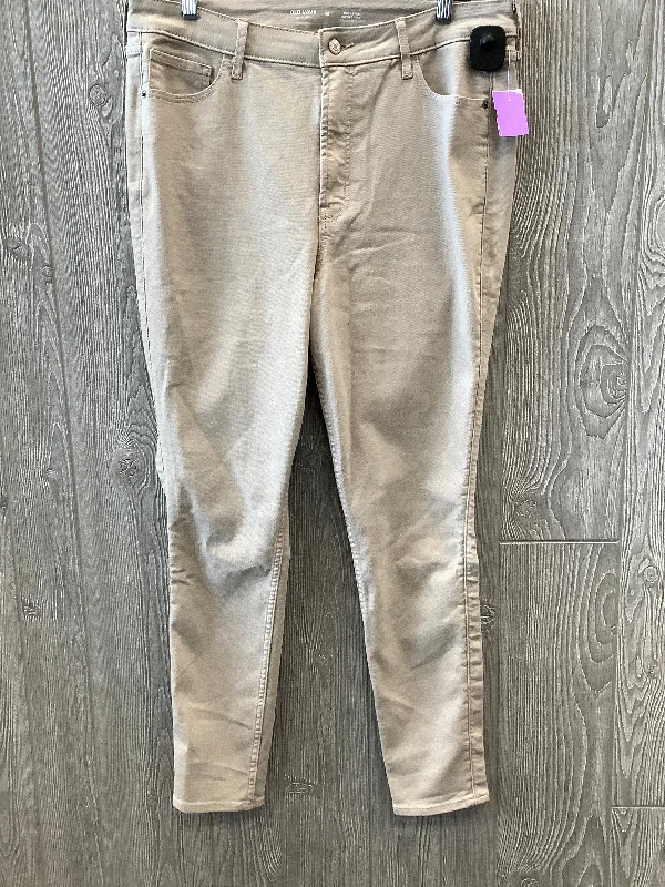 Noble Temperament Tan Denim Jeans Skinny Old Navy, Size 16
