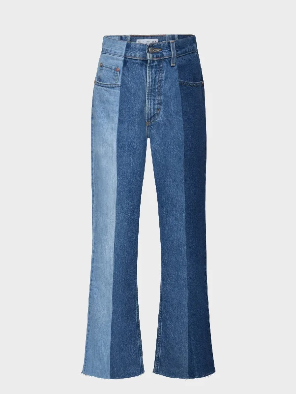 Urban Style Flare Jean Tricolour