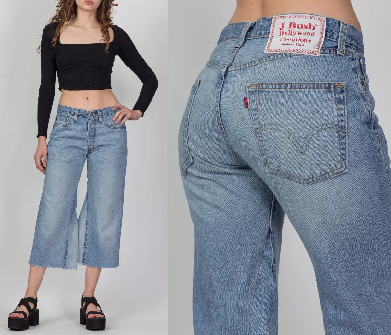 Autumn Selection Vintage 90s Reworked Levi's 501 Capri Jeans - Medium