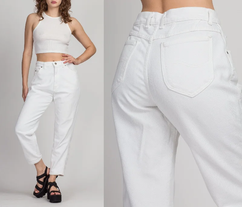 Comfortable Looks Vintage Lee Riders White Denim High Waist Jeans - Medium, 29"