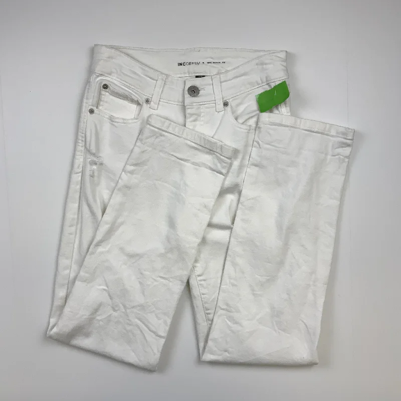 Elegant And Charming White Denim Jeans Boyfriend Inc, Size 2