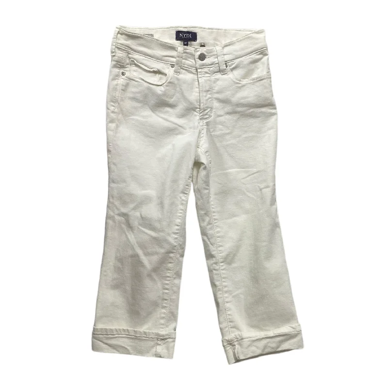 Casual Comfort White Jeans Cropped Not Your Daughters Jeans, Size 0petite