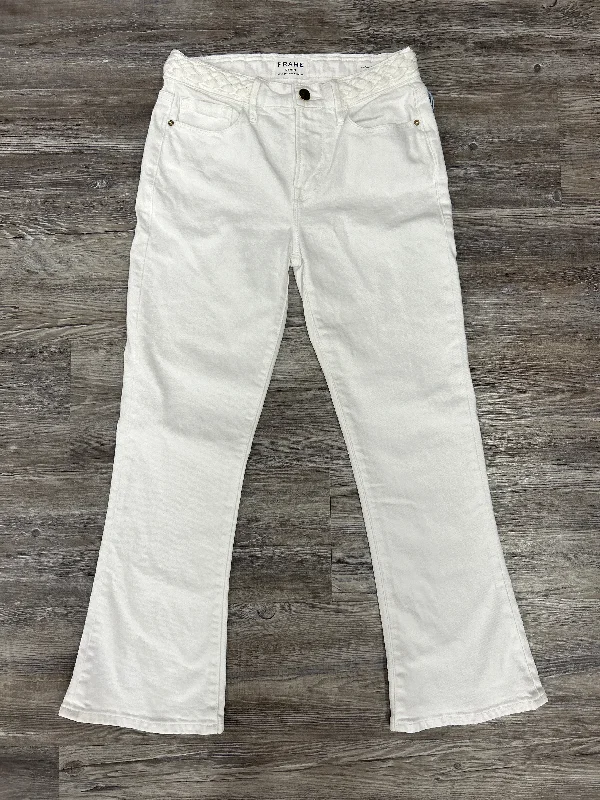 Comfortable Dresses White Jeans Designer Frame, Size 0