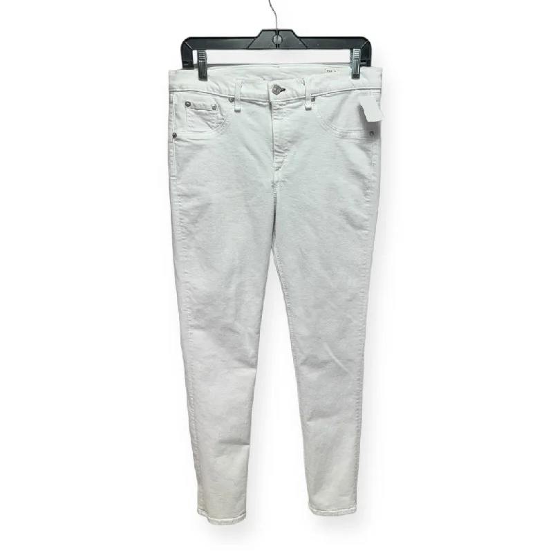 Free Design White Jeans Designer Rag & Bones Jeans, Size 14