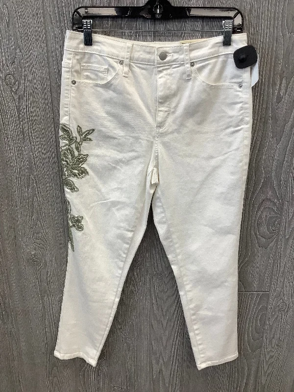 Chic Relaxation White Jeans Skinny Universal Thread, Size 8