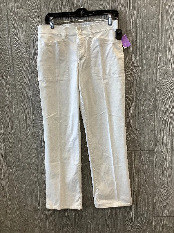 Knowledge And Elegance White Jeans Straight Gloria Vanderbilt, Size 6