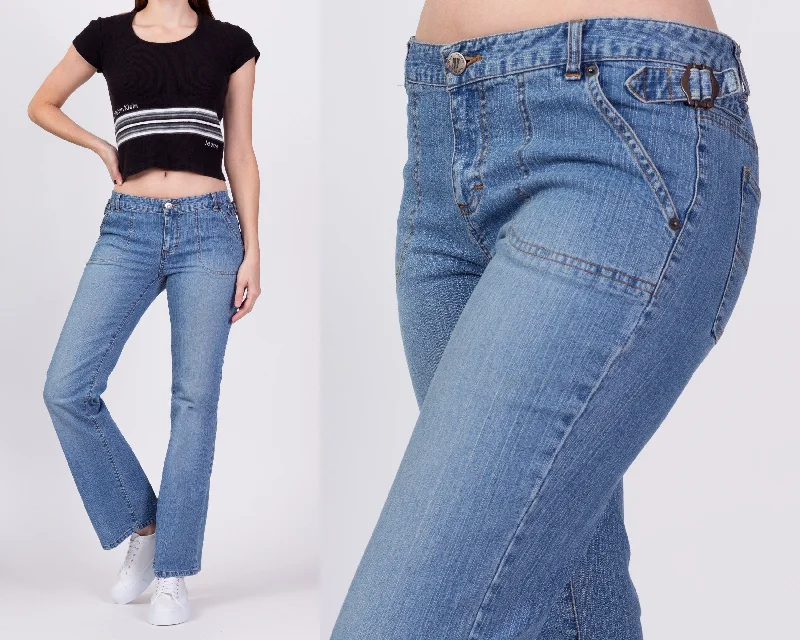 Fashionable And Fashionable Y2K Low Rise Bootcut Jeans - Small