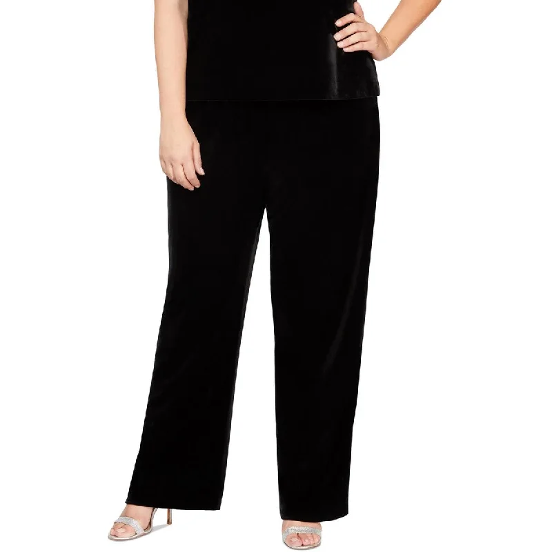 Cool Summer Alex Evenings Womens Plus Velvet High Rise High-Waist Pants