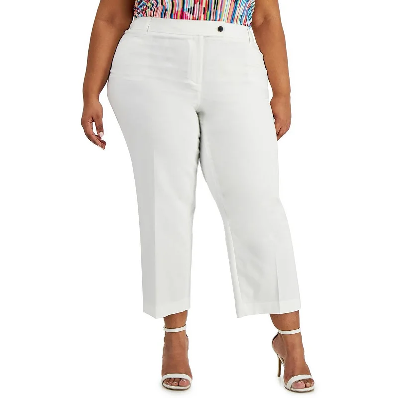 Preview New Products Anne Klein Womens Plus Straight Leg Ankle Cropped Pants