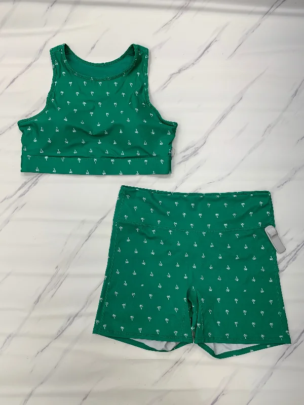 Street Fashion Athletic Shorts 2 Pc By Fabletics In Green, Size: 2x