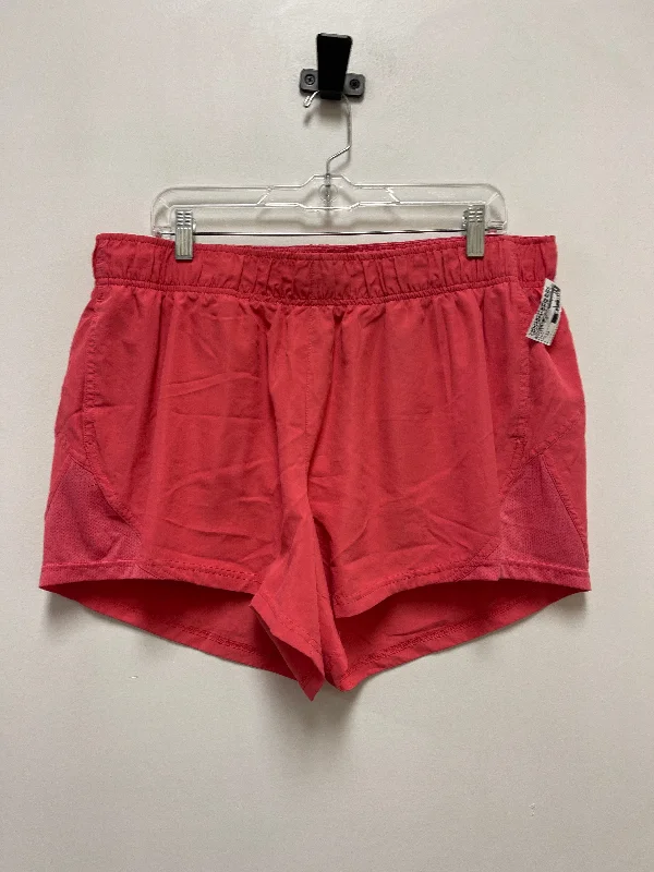 Simple Style Athletic Shorts By Athletic Works In Pink, Size: 2x