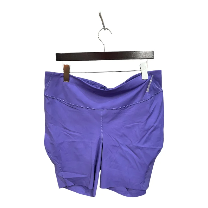 Integrated Design Athletic Shorts By Lululemon In Purple, Size: 1x