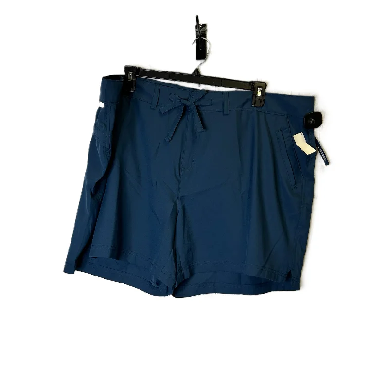 Minimal Style Athletic Shorts By Magellan In Blue, Size: 3x