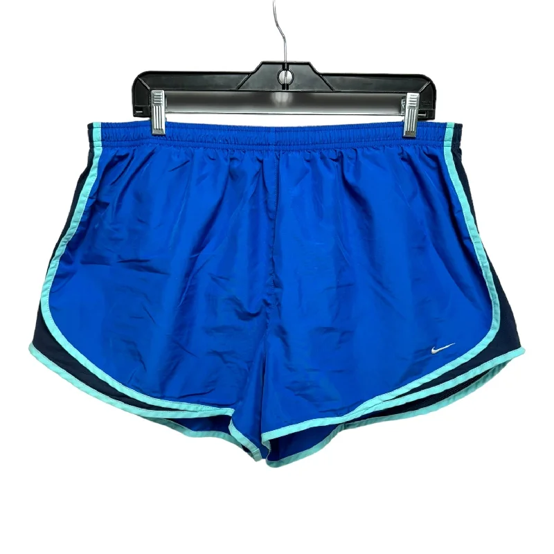 Comfortable Jackets Athletic Shorts By Nike Apparel In Blue, Size: 2x