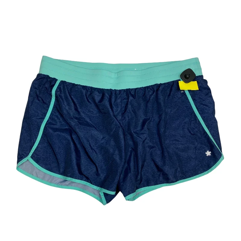 Unique Prints Athletic Shorts By Tek Gear In Blue, Size: 2x