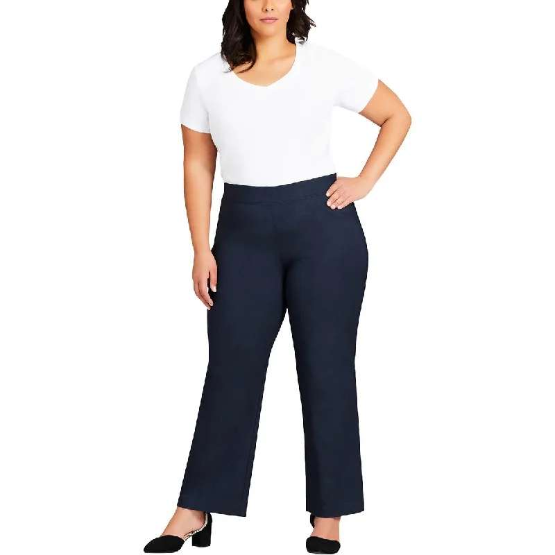Street Fashion Avenue Womens Plus Knit Stretch Bootcut Pants