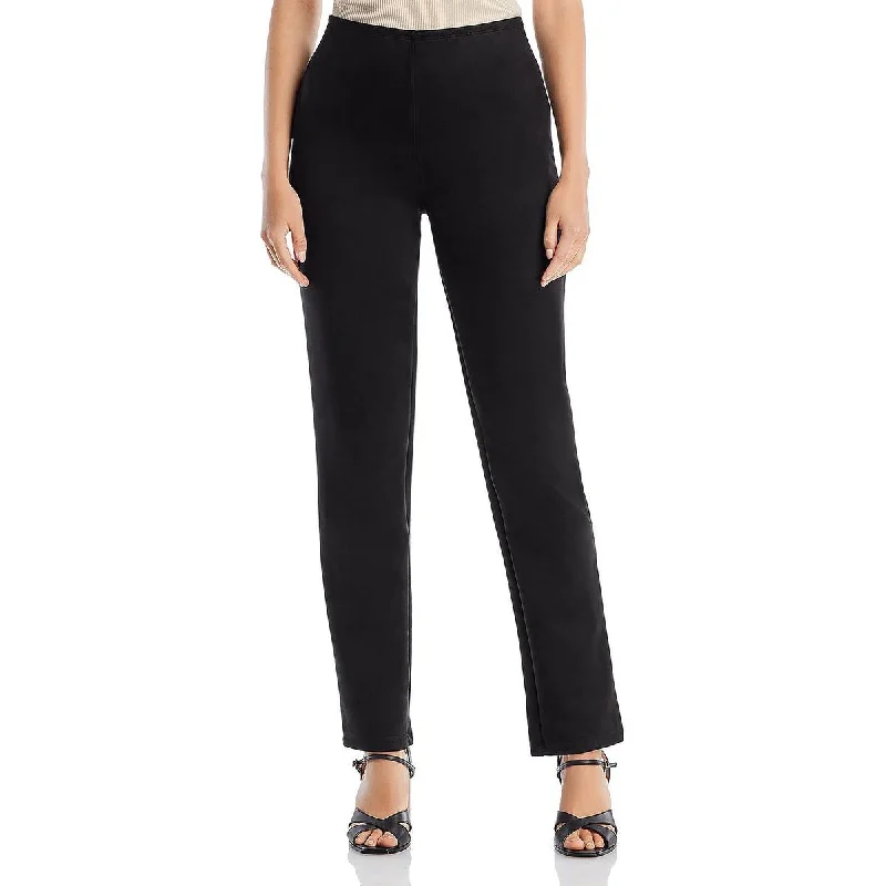 Daily Comfort &BASICS Womens High Waist Suede Straight Leg Pants