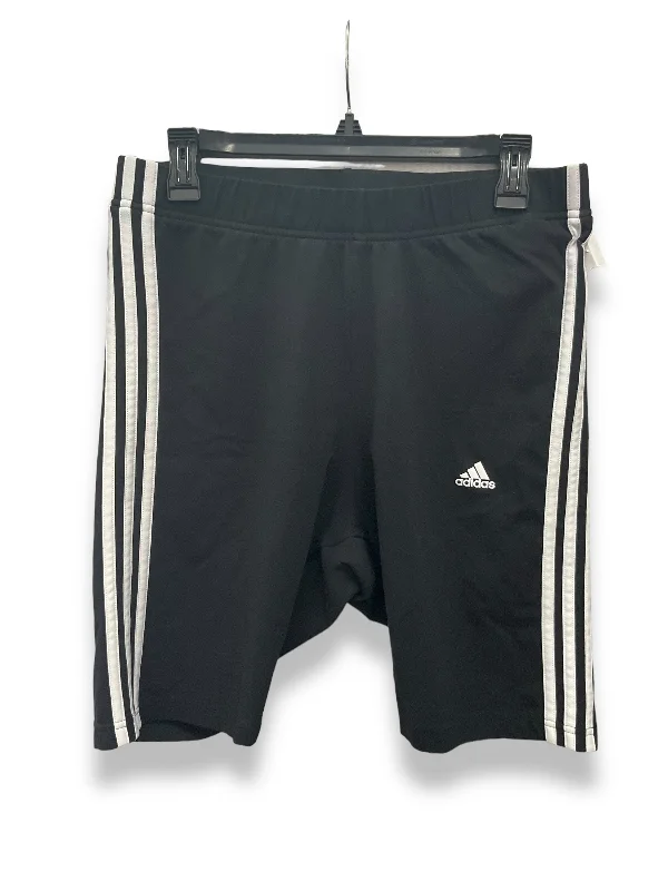French Style Black Athletic Shorts Adidas, Size 2x