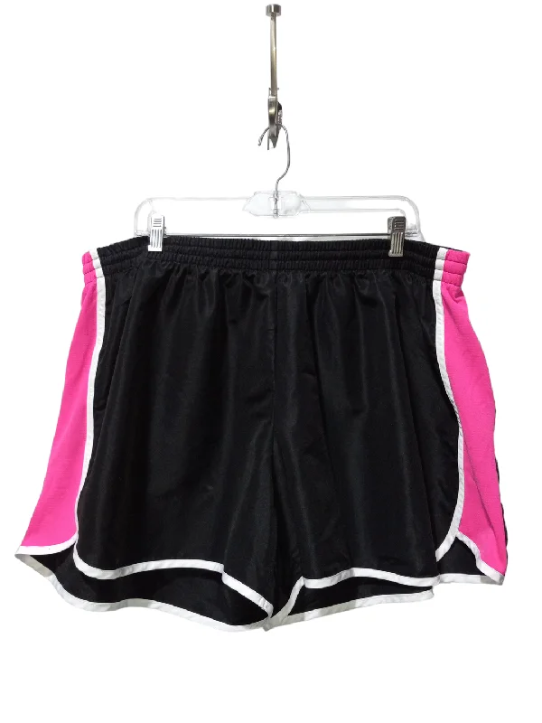 Breezy Style Black & Pink Athletic Shorts Danskin Now, Size 3x