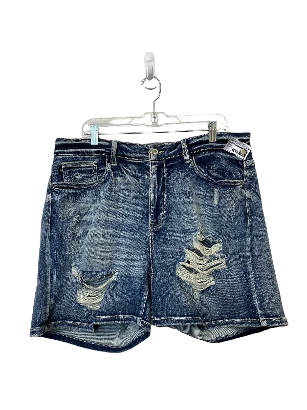 Chic Comfort Blue Denim Shorts Judy Blue, Size 2x
