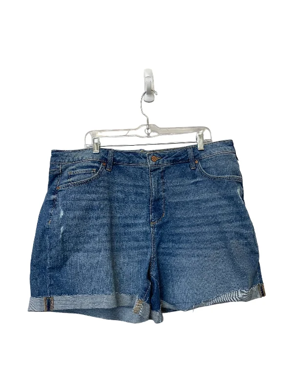Effortless Dressing Blue Denim Shorts Sonoma, Size 18w