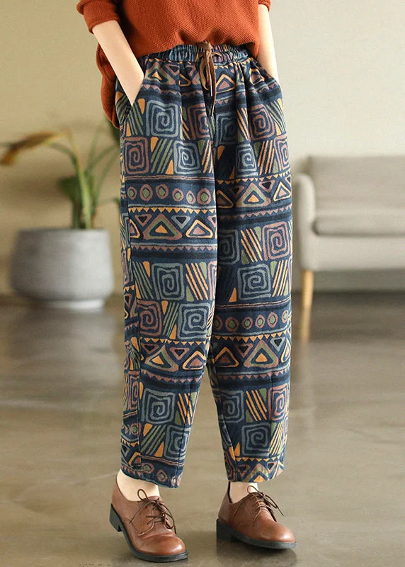 Timeless Comfort Chic Plaid Pockets Elastic Waist Crop Pants Summer
