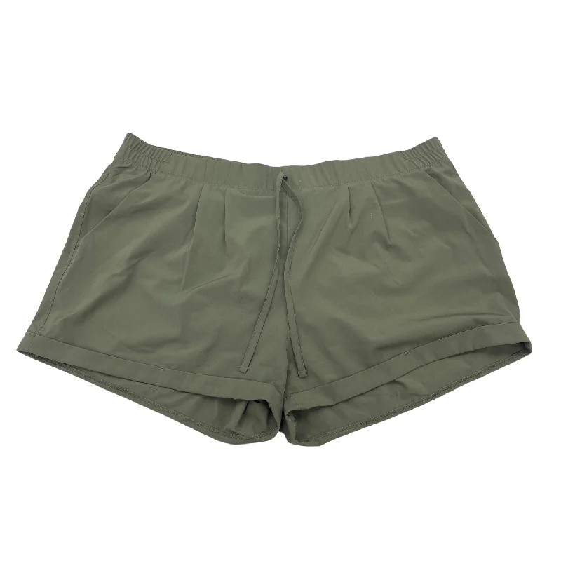 Avant-garde Design Green Athletic Shorts Zyia, Size 3x