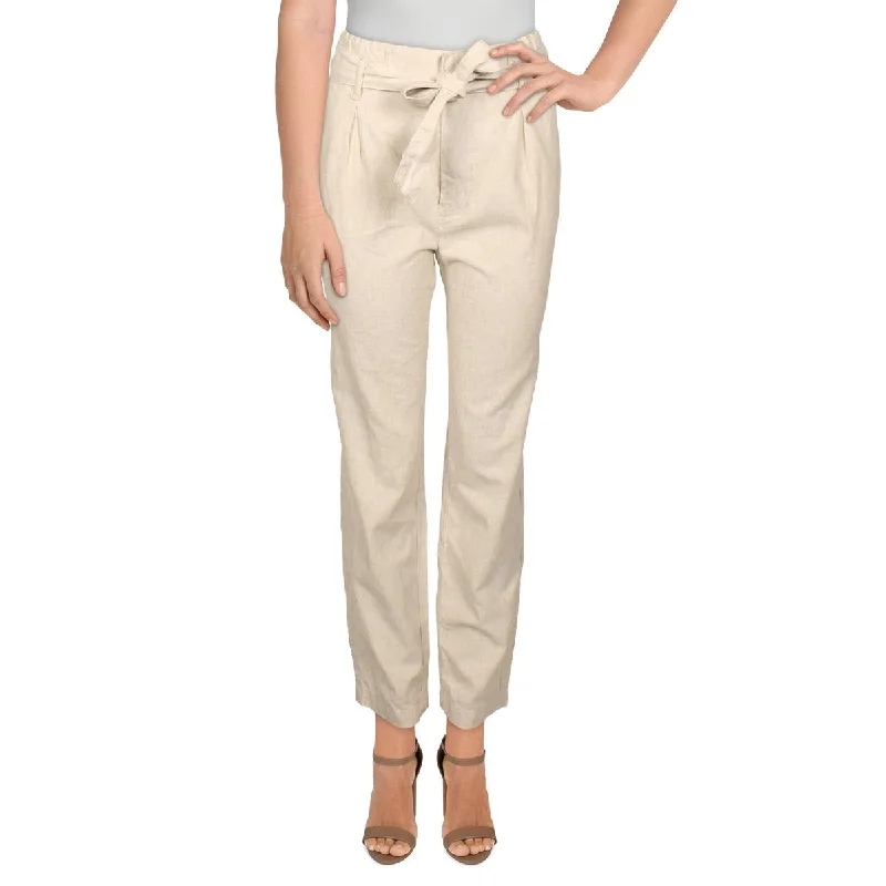 Modern Tailoring Jag Jeans Womens LinenBlend Pleated Skinny Pants