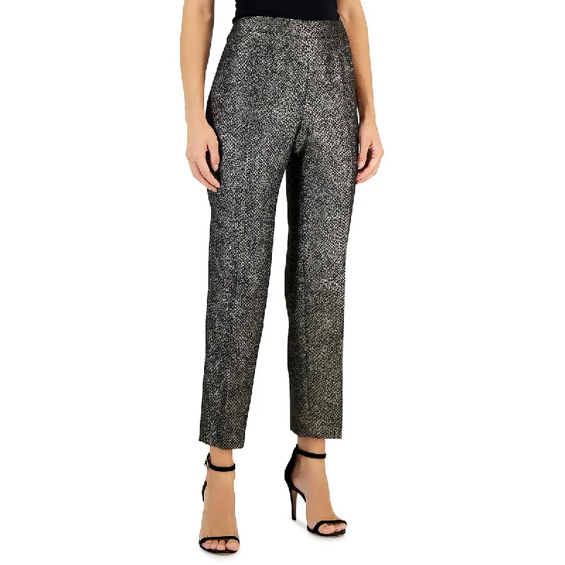 Exclusive Customization Kasper Womens Foil Cropped Ankle Pants