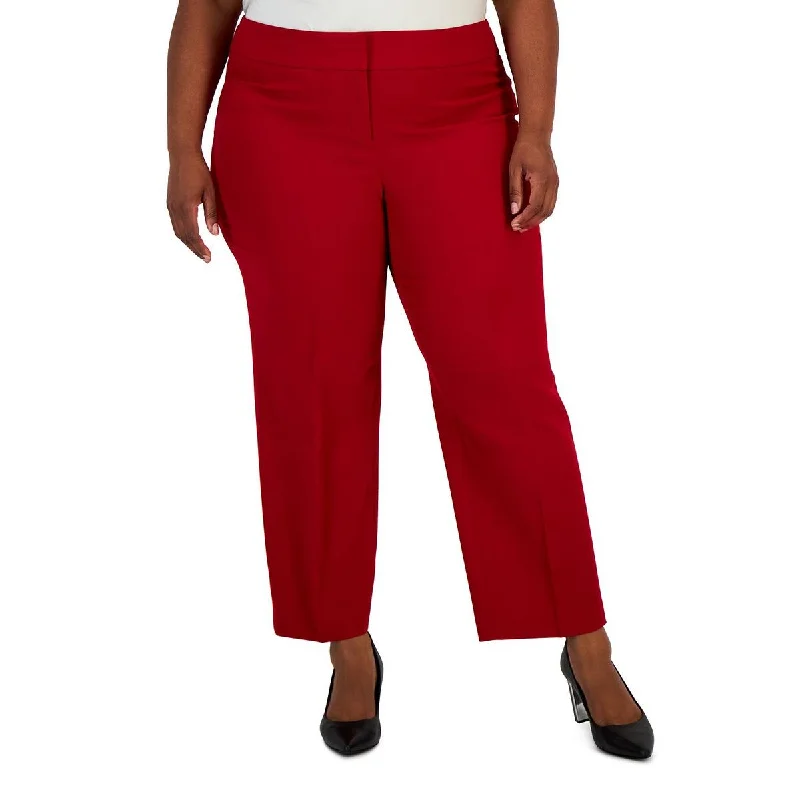 Minimal Style Kasper Womens Plus Slim Ankle Dress Pants