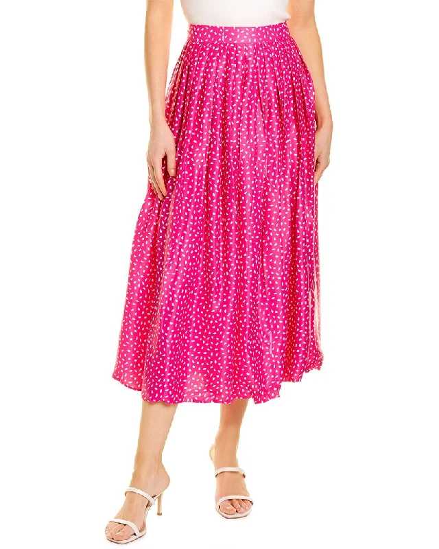 Fashion Design Off-White Pleated Oversized Pant