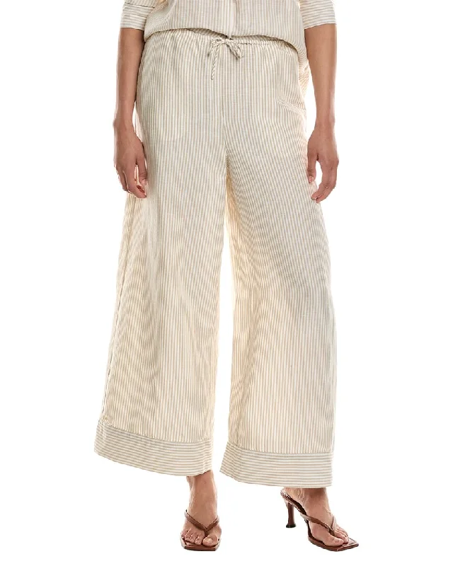 Slim Fit Onia Air Linen-Blend Wide Leg Drawstring Pant