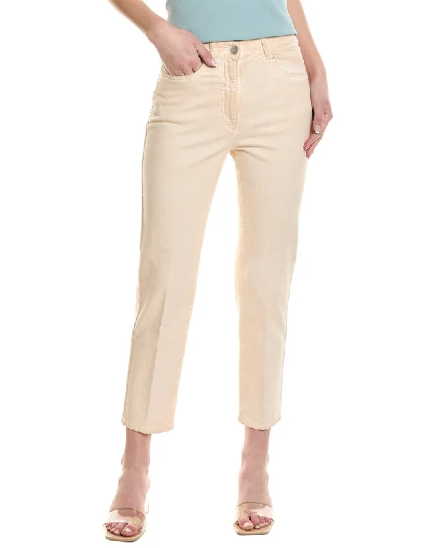 Casual Ease Peserico Dusty Pink Straight Jean