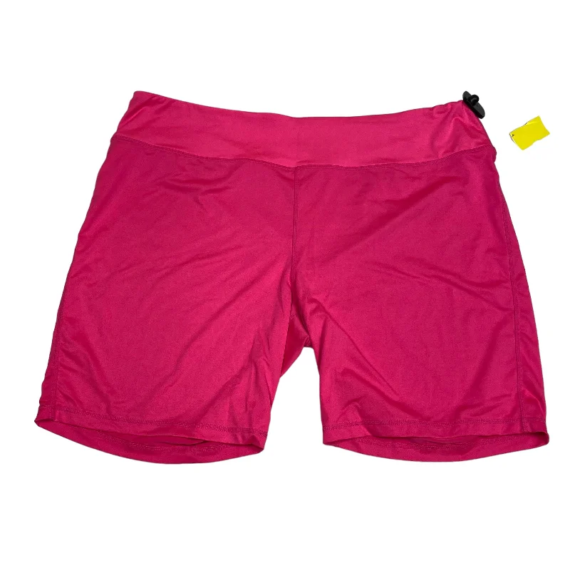 Chic Outfits Pink Athletic Shorts Crown And Ivy, Size 4x