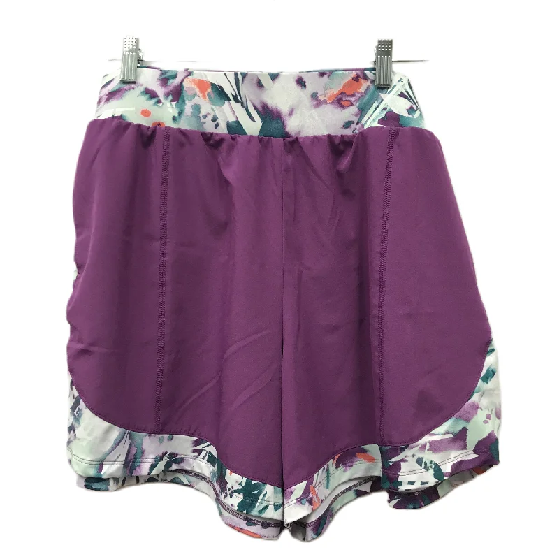 Comfort Fit Purple Athletic Shorts By Tek Gear, Size: 1x