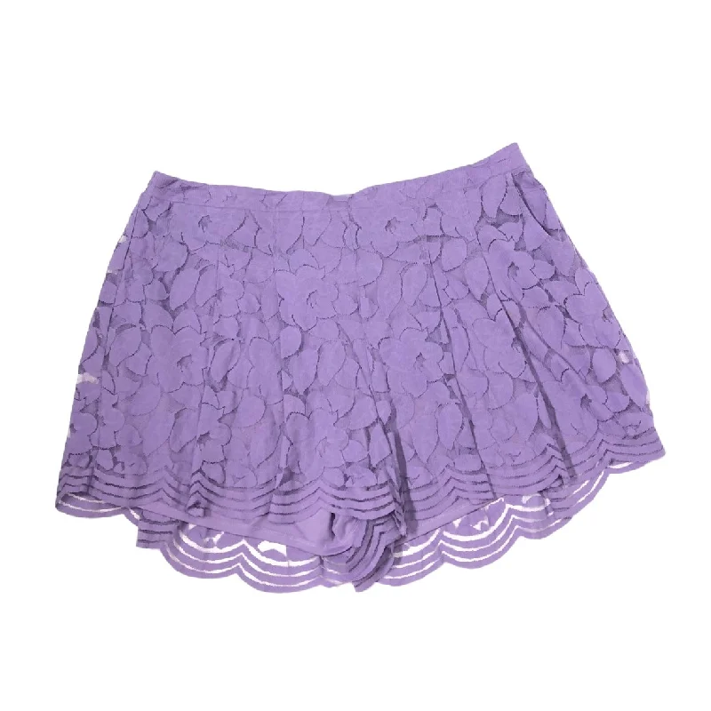 Unique Prints Purple Shorts Torrid, Size 4x