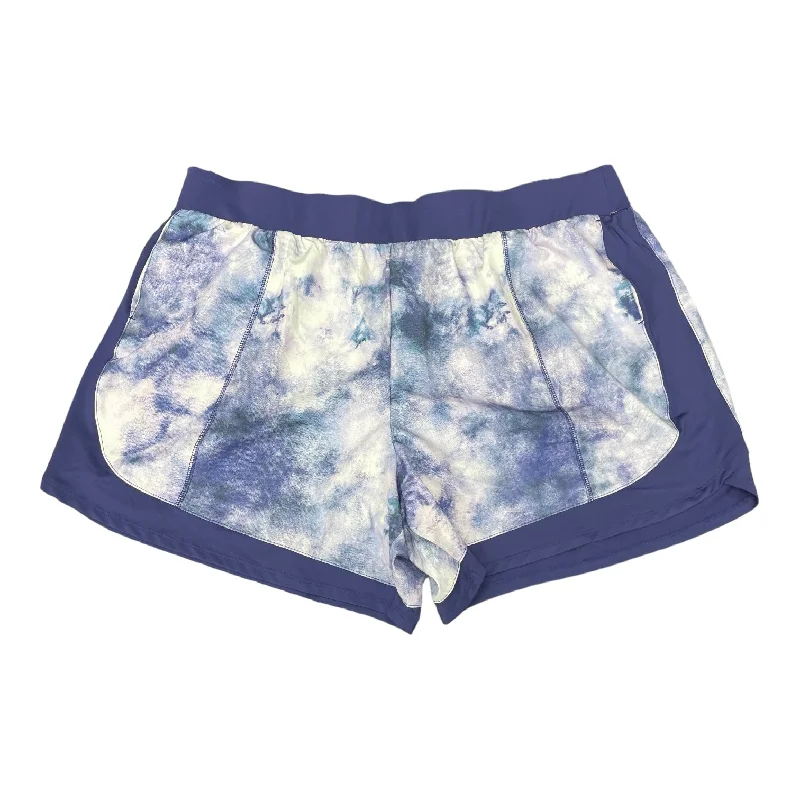 Comfortable And Cold-proof Purple & White Athletic Shorts Tek Gear, Size 3x