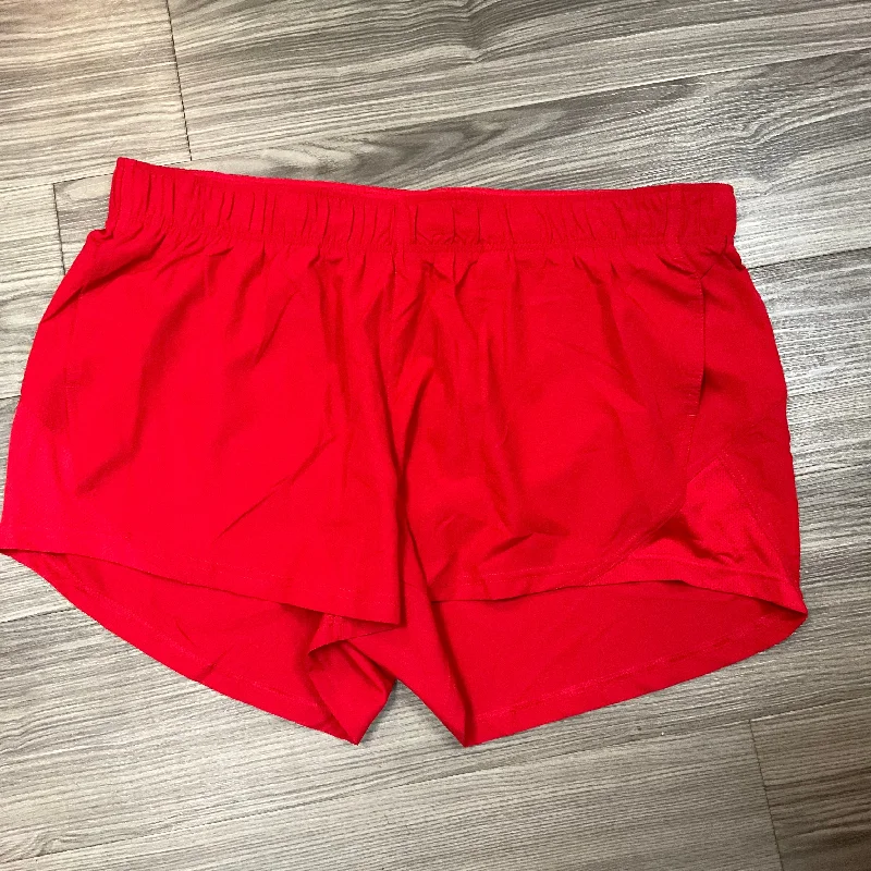 Classic Series Red Athletic Shorts Athletic Works, Size 3x