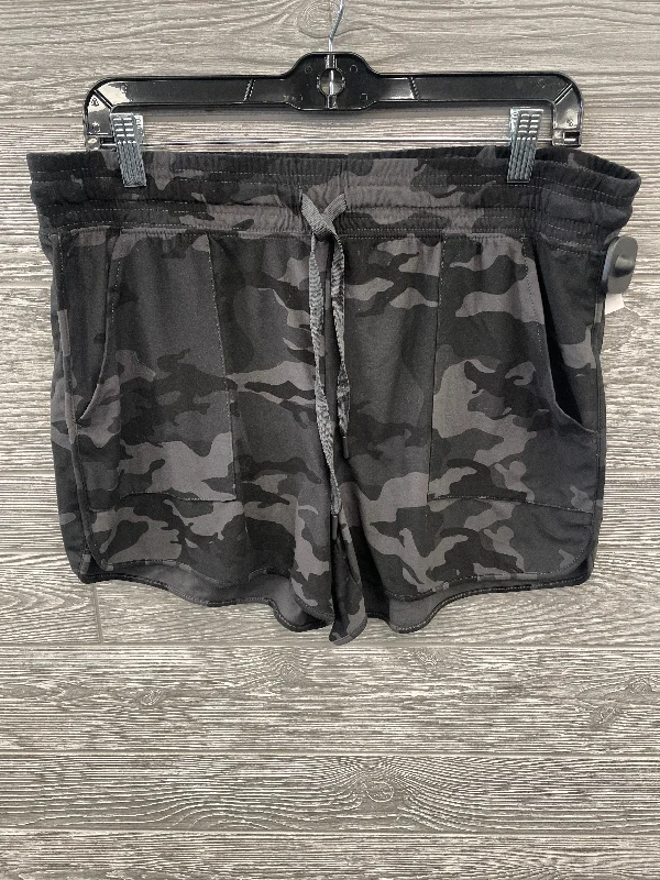 Trendy Layers Shorts By Athletic Works In Camouflage Print, Size: L