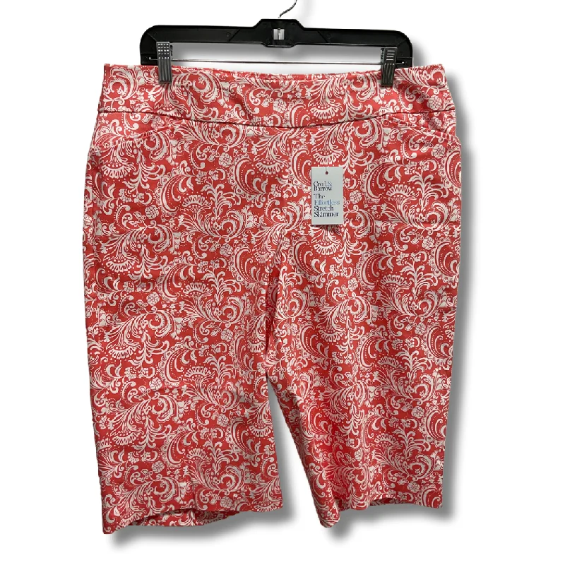 Trendy Traveler Shorts By Croft And Barrow In Pink, Size: 16