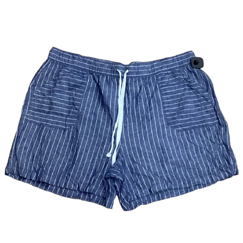 Unique Design Shorts By Lane Bryant In Striped Pattern, Size: 2x