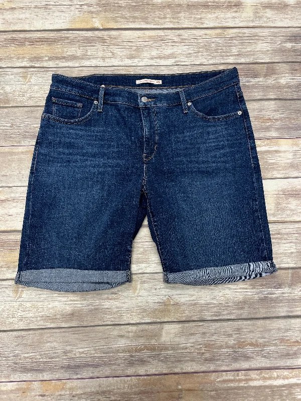 Romantic Data Shorts By Levis In Blue, Size: 18w