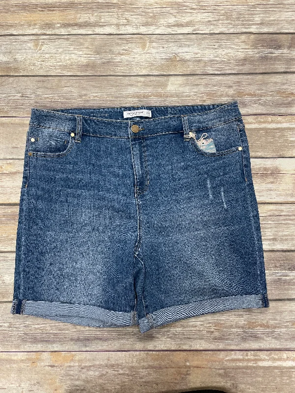 New Autumn And Winter Styles Shorts By Liverpool In Blue, Size: 20w