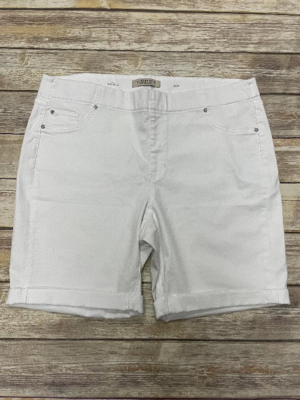 Autumn Selection Shorts By Liverpool In White, Size: 20w