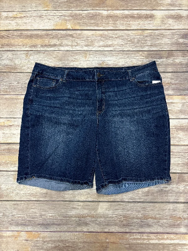 Noble And Elegant Shorts By Maurices In Blue Denim, Size: 24w