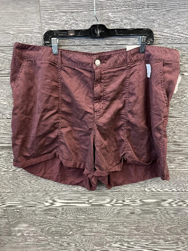 Easy Wear Chic Shorts By Maurices In Purple, Size: 22w