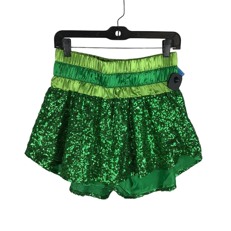 Weekend Wear Shorts By Peach Love Cream California In Green, Size: M