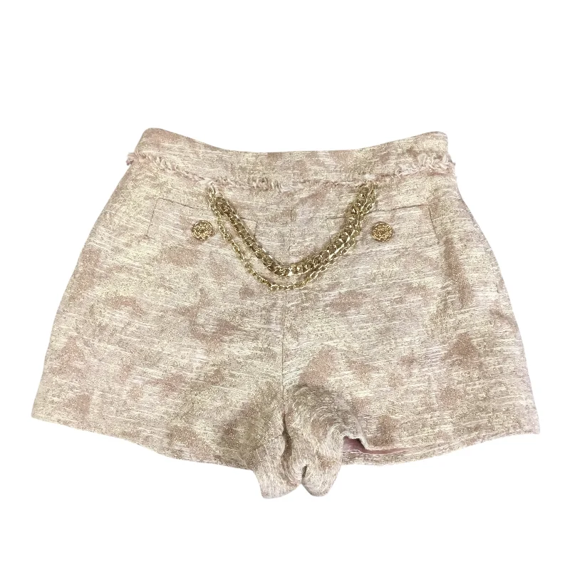 Cozy Street Style Shorts By Ramy Brook In Gold & Pink, Size: 2
